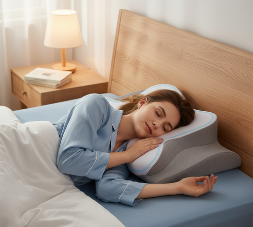 Bespillow™ Ergonomic Cervical Memory Foam Pillow  Smart support.