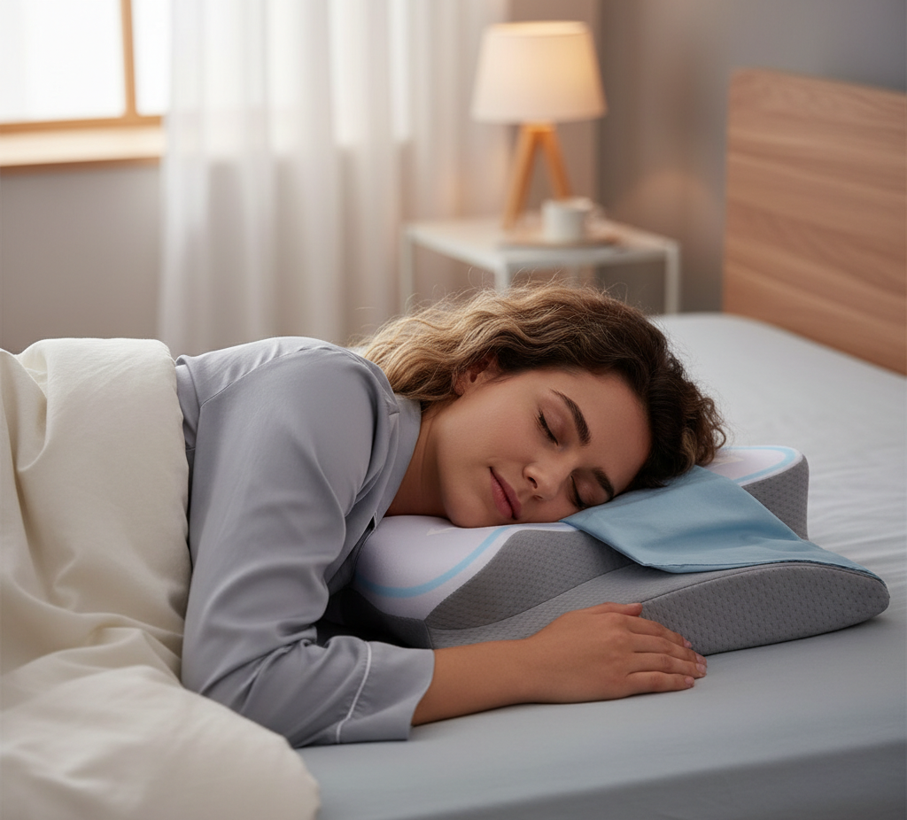 Bespillow™ Ergonomic Cervical Memory Foam Pillow  Smart support.